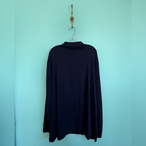 Polo Ralph Lauren Men's Classic-Fit Long Sleeve Soft Cotton Polo, Refined Navy - Picture 3 of 4